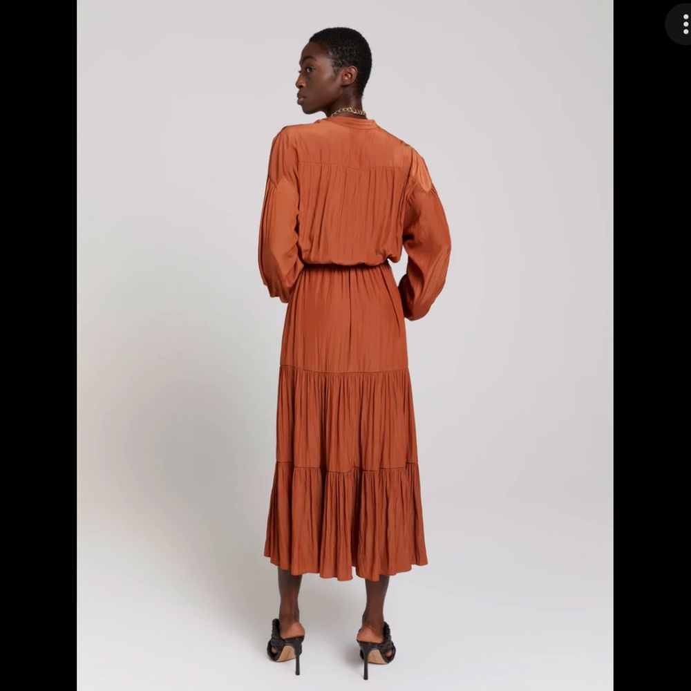 NWT! A.L.C. Jenine Belted Midi Dress - Picture 5 of 14